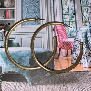 Sheila Fajl Gold Hoops!